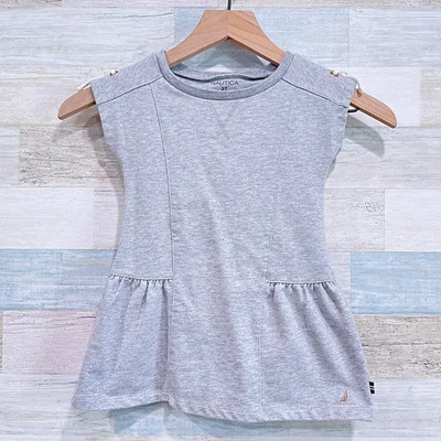 Vestido Sudadera Nautica Fit & Flare Gris Manga Corta Informal Niño Niña 2T Foto 1 de 4