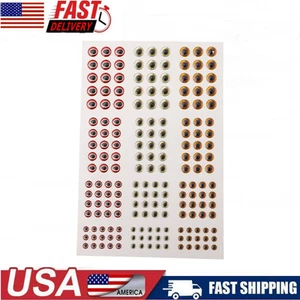Lote de 183 piezas de señuelo de pesca ojos holográficos 3D 3-6 mm pegatina artificial ojos de pez - Imagen 1 de 10