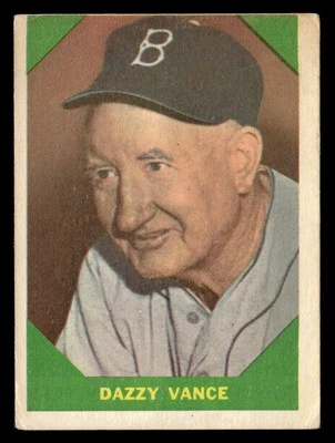 Dazzy Vance 1960 Fleer Baseball Greats Card #51 Brooklyn - Image 1 of 2