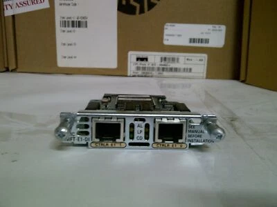 Cisco VWIC-2MFT-E1-DI 2-Port RJ-48 Multiflex Trunk-E. 90 Day warranty Real time - Image 1 of 3
