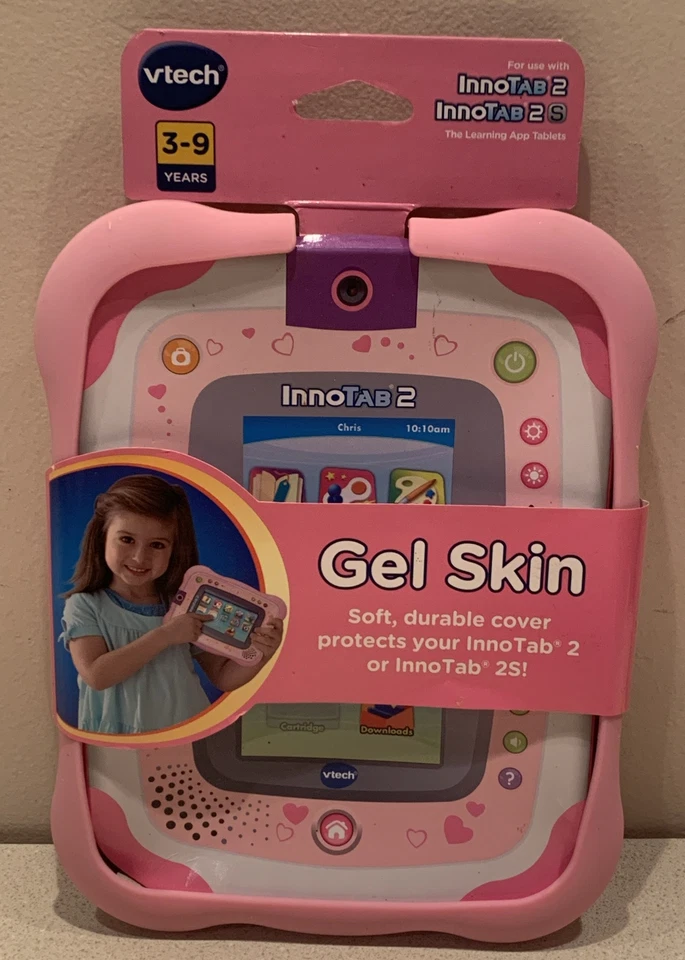 Vtech Innotab 2 2S Gel Skin Case Cover Protector for Innotab 2 or 2S Pink.  NEW - Image 1 of 4