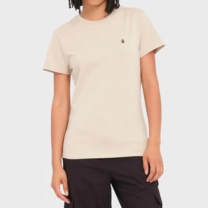 VOLCOM - Womens Stone Blanks T-Shirt - Light Khaki - Casual Short Sleeve Tee - Picture 1 of 1