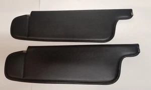 Fits 74 B-Body Charger GTX Roadrunner Satellite Black Sunvisors NEW - Picture 1 of 1