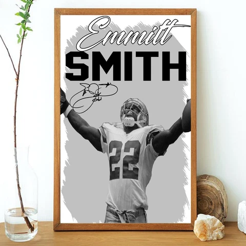 Emmitt Smith Dallas Cowboys 2022 unframed poster gift for father,grandfather,dad Cover