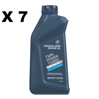 7 Liters Genuine BMW TWIN POWER TURBO 5W30 Motor Oil ORIGINAL For BMW ENGINE OIL - Image 1 of 3