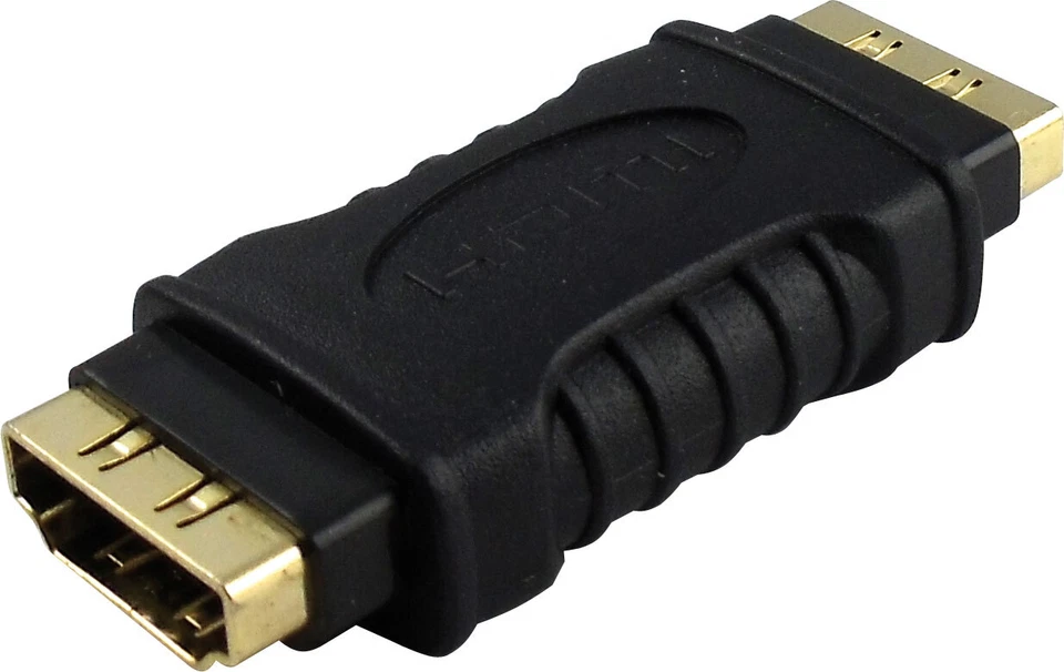 Hdmi doppelkupplung schwarz Verbinder HDMI-Verbinder Datenübertragungsrate bis z - Bild 1 von 1