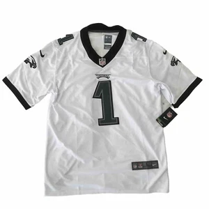 Camiseta Camiseta NFL Philadelphia Eagles QB No 1 Jalen Hurts Blanca Hombres Nike Talla L - Imagen 1 de 23