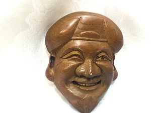 Vintage Japanese Daikoku Mask Wall Hanging - Picture 1 of 6