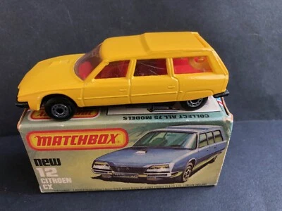 MATCHBOX SUPERFAST 12 CITROEN CX BREAK jaune avec sa boite d'origine - Photo 1/4
