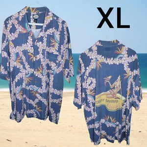 Tommy Bahama Hawaiian Shirt Hula Girl Button Down Floral XL - Picture 1 of 7