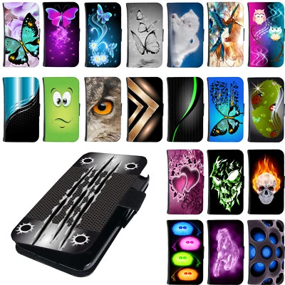 TRAUMHUELLE Schutz Hülle für Sony Xperia XA1 Handy Tasche Flip Case Book Etui Bumper Motiv