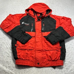 Frogg Toggs Firebelly Toadz Waterproof Rain Jacket Red Black Mens Size Small S - Picture 1 of 16