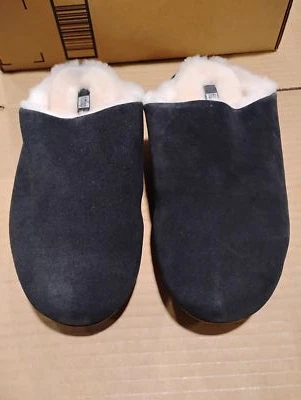 Zapatilla mula Chrissie Shearling FitFlop para mujer usada como nueva_, negra, 7 M Foto 1 de 4