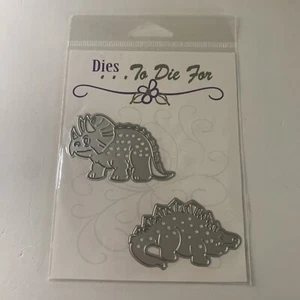 Dies…To Die For DINO DUO Die Cuts Emboss Dinosaur Scrapbooking Card Making - Picture 1 of 2