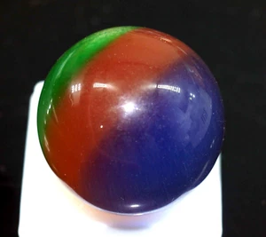 Natural 388.45 Ct Bi-Color Chrysoberyl Cats Eye Ball Shape Loose Gemstone - Picture 1 of 9