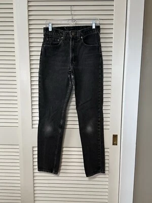 VTG Levis 512 Distress Jeans Women’s Black Tapered Denim Casual Slim Fit 28x30.5 - Image 1 of 4