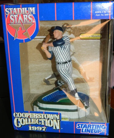 NEW 1997 N Y Yankees Mickey Mantle Figure Starting Lineup Cooperstown Collection Cover