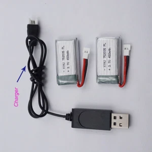 3.7V 450 mAh Polymer 25C Li Battery 752035 XH2.54 For DFD F182 F183 H8C Drone - Picture 1 of 2