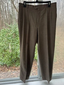 RARE Vintage Berry Burk Men’s 100% Wool Dress Pants, Pleated Hi Rise & Pockets. - Picture 1 of 12