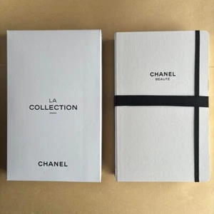 3 pcs CHANNEL BEAUTE Notebook Authentic Journal BLACK WHITE BEIGE Set in Box - Picture 1 of 14