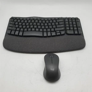 Logitech Wave Keys MK670 Combo, Wireless Ergonomic Keyboard - Graphite - Picture 1 of 3