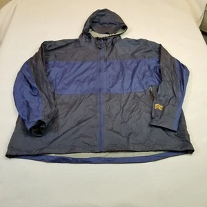 Cabela's Jacket Mens Size 3XL Blue Rain Coat Hooded Dry Plus Nylon - Picture 1 of 13