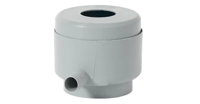 GARANTIA Graf Füllautomat, Fallrohrfilter mit Sieb, für Regenwasser Tonnen, Farbe grau