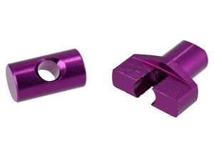 Mutter für Bremsstange, Aluminum, Violett eloxiert - für Simson S50, S51, S70, S - Bild 1 von 2