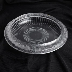 Große französische Lalique Kristall Margeriten Gänseblümchen Herzstück Schale - Bild 1 von 9