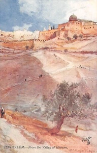 CPA ISRAEL JERUSALEM FROM THE VALLEY OF HINNOM - Picture 1 of 1
