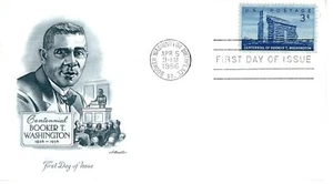 US FDC # 1074 1956 3c Booker T Washington ArtMaster ST3347 - Picture 1 of 3