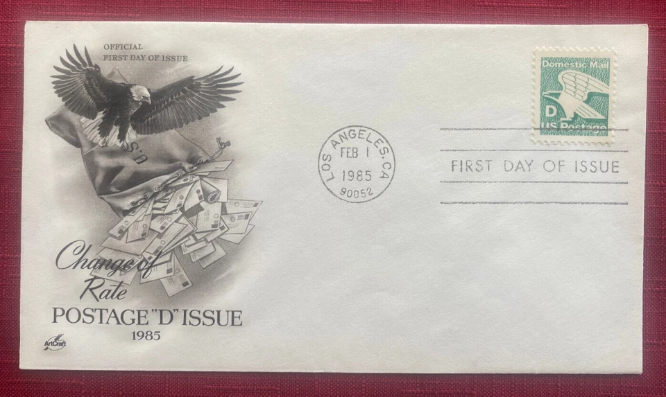 JOHN'S DEALS - US 1985 SC#2111 D EAGLE FDC ARTCRAFT - Image 1 of 2
