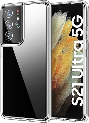 Samsung Galaxy S21 Ultra 5G Case Clear Back Slim Cover Shockproof Crystal Clear