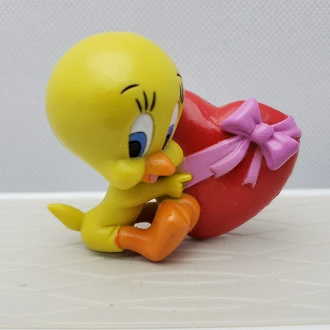 Vintage Tweety Bird Looney Tunes 1997 Valentines PVC 2.5" Figures WB Cover