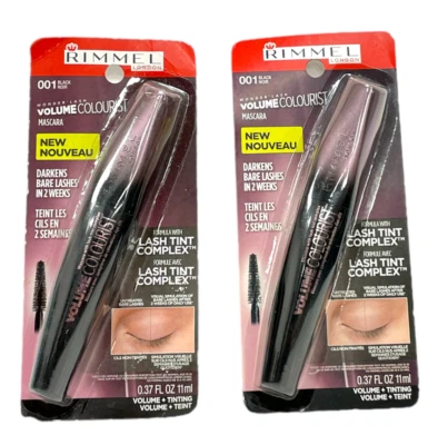 Rimmel Volume Colorist Mascara w/ Lash Tint 001 Black(0.37fl/11ml) You Pick Lot - Image 1 of 2