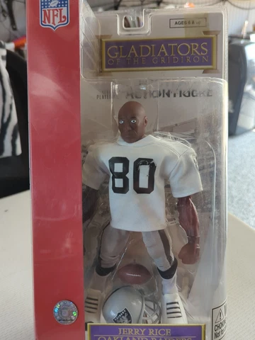 NFL Gladiators Of The Gridiron Jerry Rice Oakland Raiders Football Figure 10” Cover