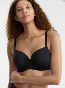 Sujetador Camiseta BARE Improve Eva Style The Favorite Con Aros Negro A10163 34DDD NUEVO CON ETIQUETAS - Imagen 1 de 6