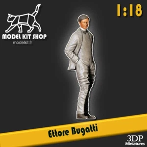 1:18 - Figurine Ettore Bugatti by modelkit.fr - Photo 1/3