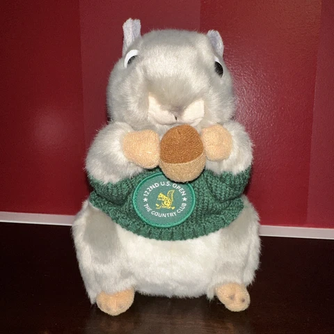 RARE 2022 122nd US Open THE COUNTRY CLUB Plush Squirrel Toy NWT *New With Tags Cover