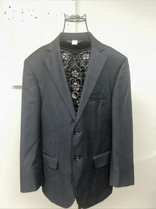 Pronto Uomo Men Black 2 Piece Suit 38S Jacket (A18) - Picture 1 of 19