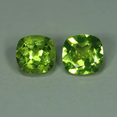 1.76 Cts_Great 6 MM Cushion Cut_100 % Natural Unheated Green Peridot_Pakistan - Image 1 of 3