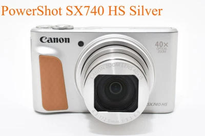 Canon PowerShot SX740 HS 20.3MP 4K Digital Camera Silver 40x Zoom Wi-Fi Used JP - Image 1 of 4