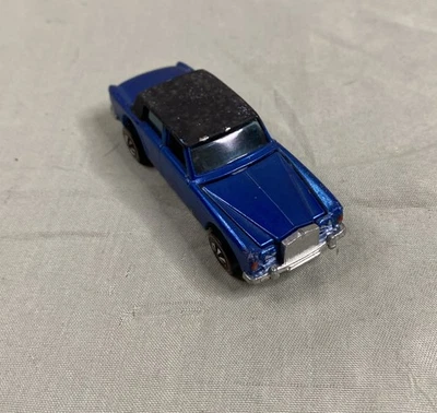 Hot Wheels Redline Rolls Royce Silver Shadow Blue HK Original Car 1969 - Image 1 of 4