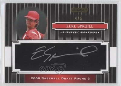 2008 Razor Signature Series Signatures Black Silver Ink /5 Zeke Spruill Auto - Image 1 of 2