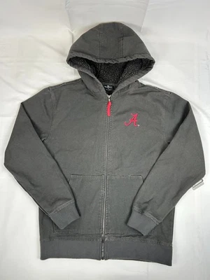 *NUEVO* NCAA Alabama Carmesí Marea Coliseo Bordado Lona Chaqueta con Capucha Hombres S Foto 1 de 4