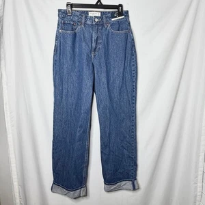 NEW with tags Abercrombie & Fitch Curve Love High Rise Loose Jeans 28 - Picture 1 of 7