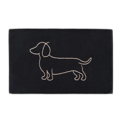Cawö Badematte Duschvorleger We love Dogs 6248-93 Dackel schwarz 50x80 - Bild 1 von 2