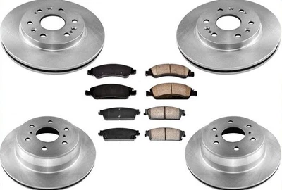 Rotores delanteros y traseros y pastillas de freno para Chevrolet Tahoe 2009 2011 2012 2013 2014 Foto 1 de 4