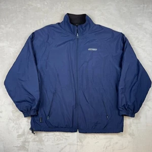 Chaqueta Reebok Vintage Hombre 2XL Azul Reversible Abrigo Cremallera Completa Exterior - Imagen 1 de 16