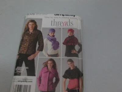 Simplicity Sewing Pattern Jacket Scarf Hat 6-14 Uncut - Image 1 of 3